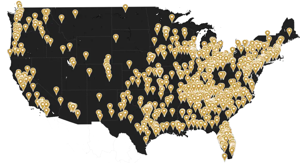 Project Map for JRC by city