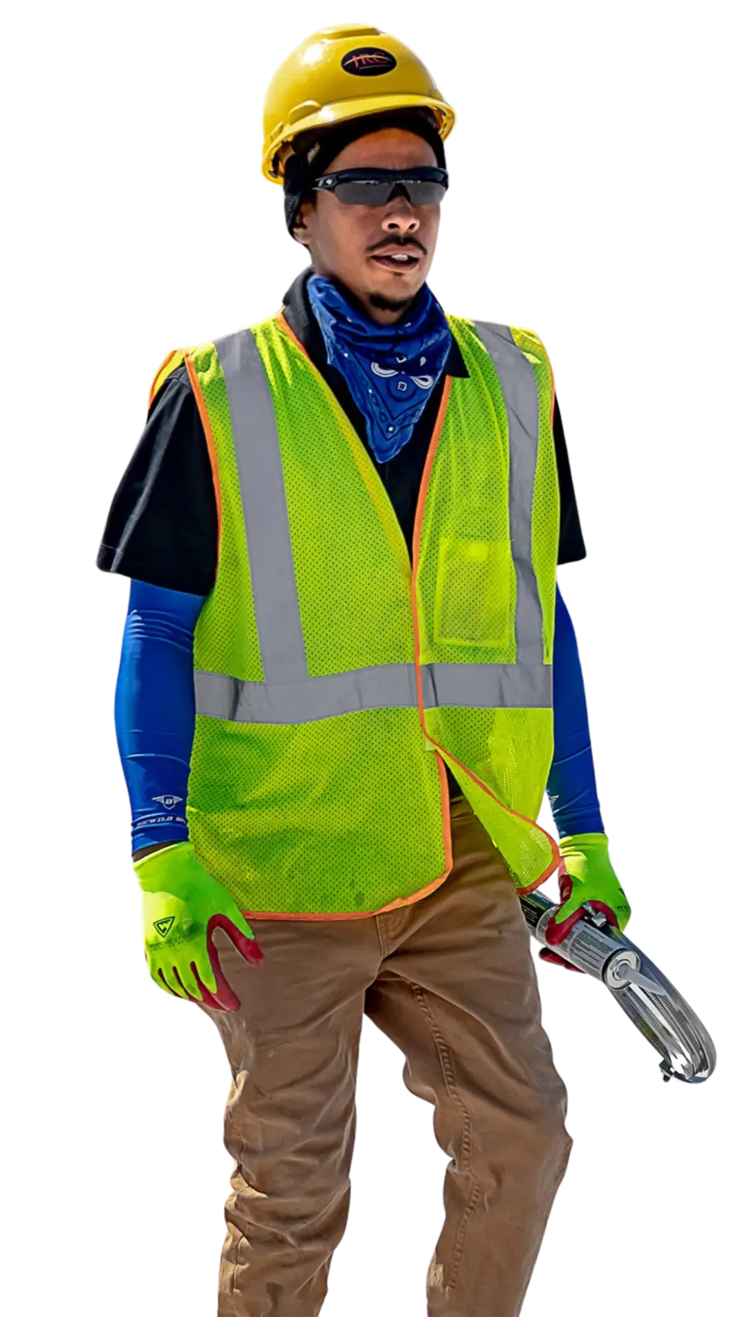 JRC Employee in Safety Gear